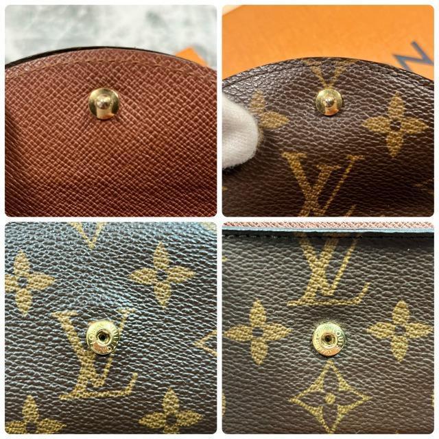 美品 LOUIS VUITTON モノグラム ポルトフォイユ エレーヌ M60253 コンパクト ミニ財布 折り財布の画像7