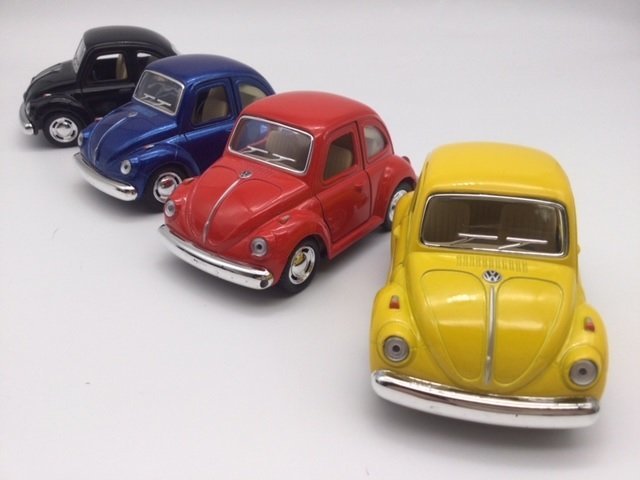 1台売り 青　ワーゲン ファニー クラシック ビートル デフォルメタイプ ミニカー volkswagen beetle クラシックカー_画像3