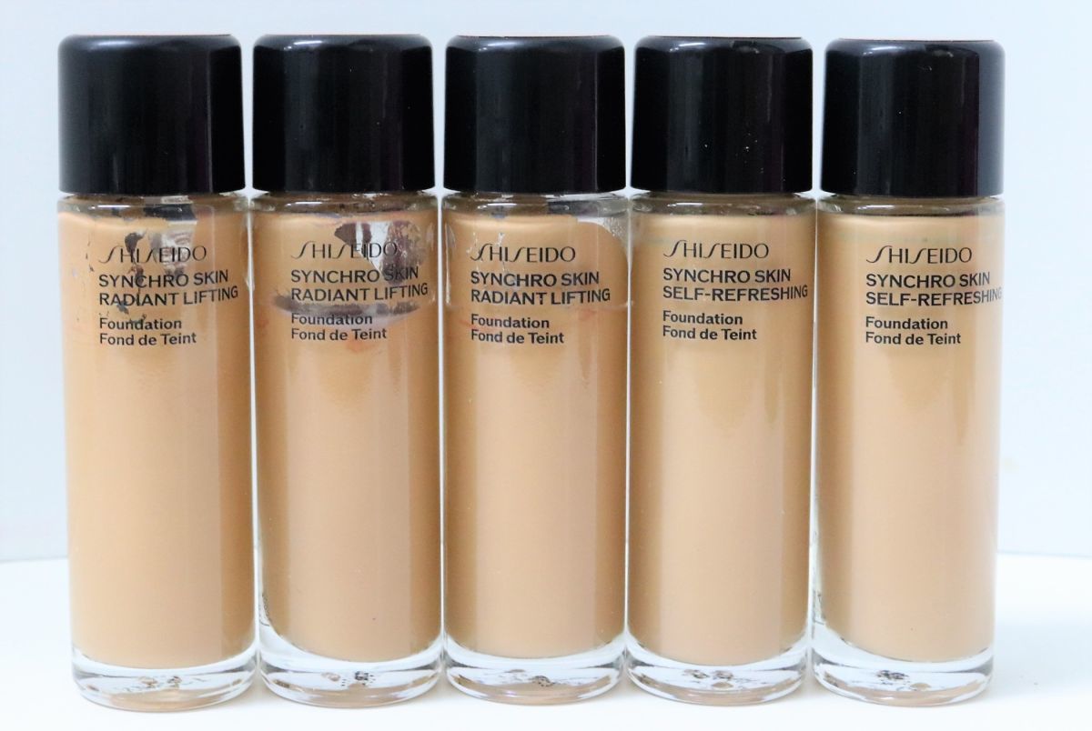 40★資生堂 SHISEIDO シンクロスキン ラディアントリフティング ファンデーション 360 Citrine 10g 試用見本 5本セット◎4685-7_画像1