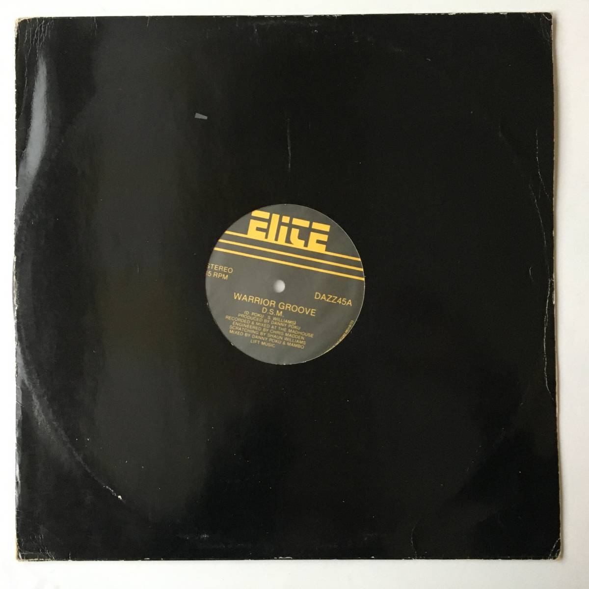 2321●D.S.M. - Warrior Groove/ DAZZ45 /1985年 Electro/Ashante Mix/12inch LP アナログ盤_画像2
