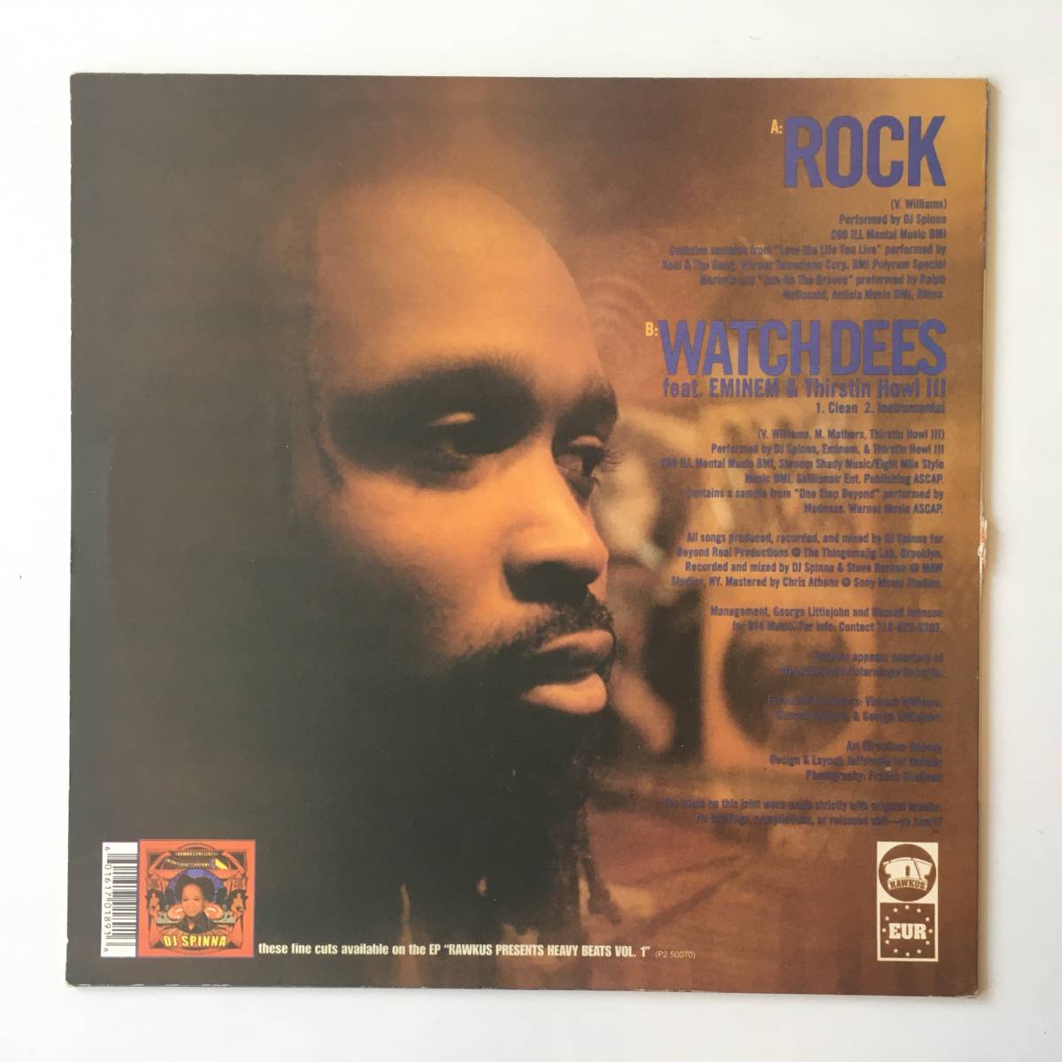 23212●DJ Spinna - Rock/Watch Dees/RWK 189-1/Eminem/12inch LP アナログ盤_画像2