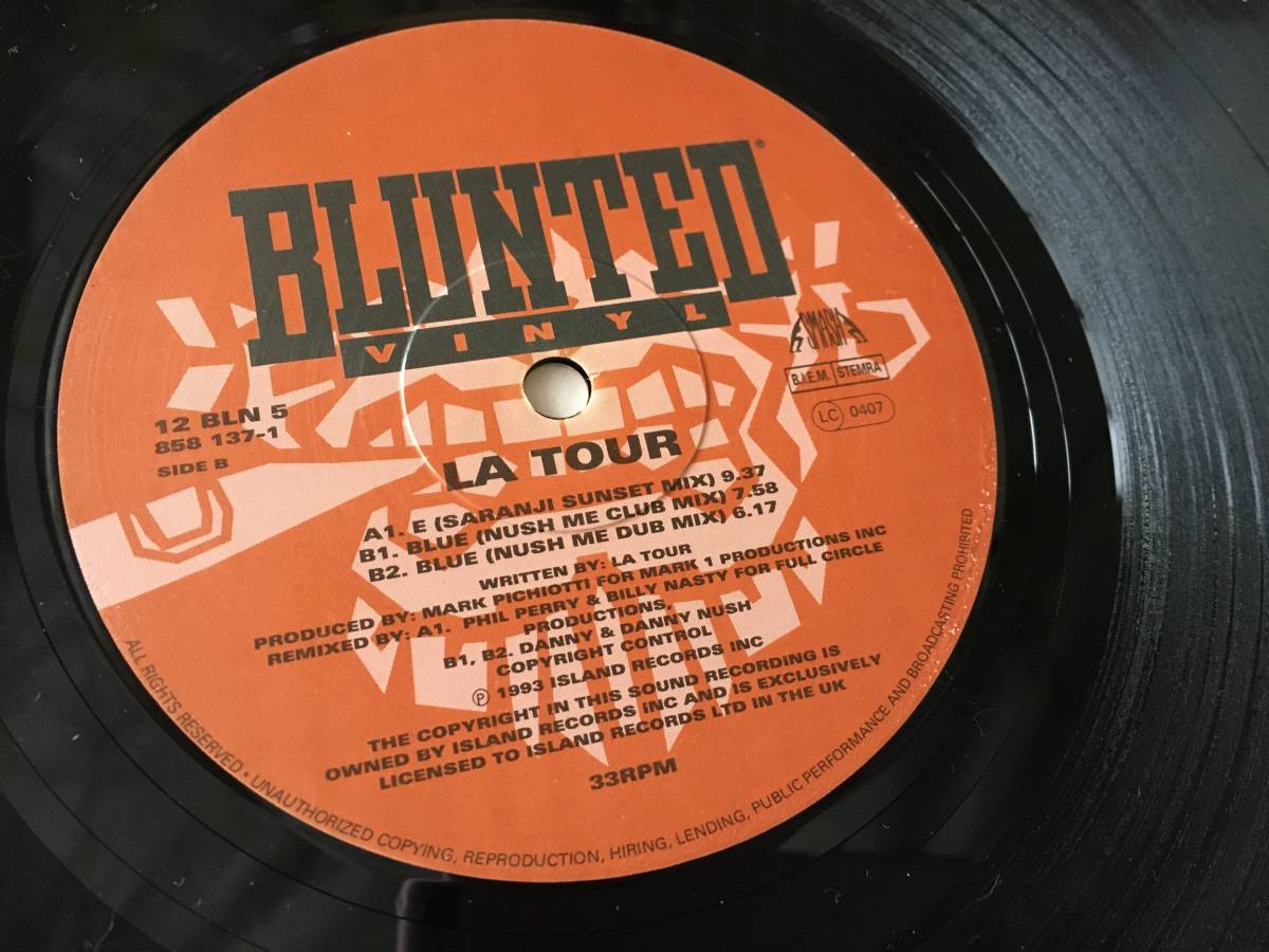 2329●La Tour - E / Blue/Nush Me/Billy Nasty Phil Perry/12 BLN 5/1993年/12inch LP アナログ盤_画像5