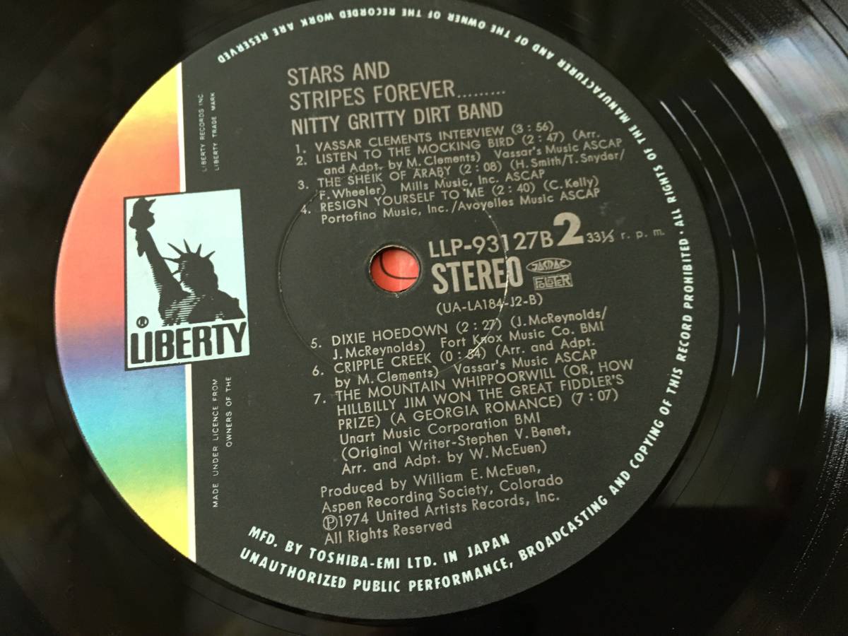 23210●Nitty Gritty Dirt Band Stars And Stripes Forever/LLP-93127B/星条旗よ永遠なれ!/ニッティーグリッティーダートバンド/12inch LP_画像5