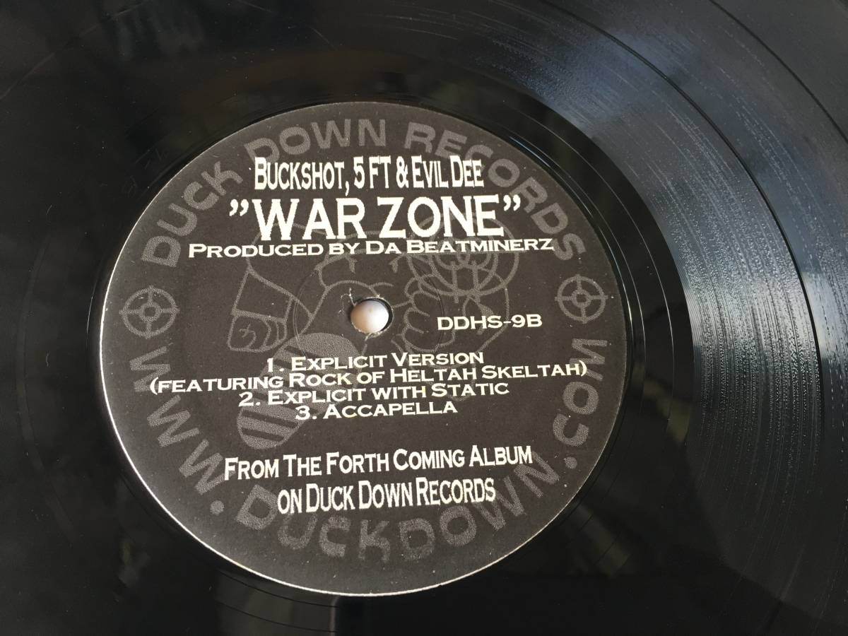 23213●Buckshot 5FT & Evil Dee - War Zone/DDHS-9/Heltah Skeltah/Instrumental アカペラ/12inch LP アナログ盤_画像6