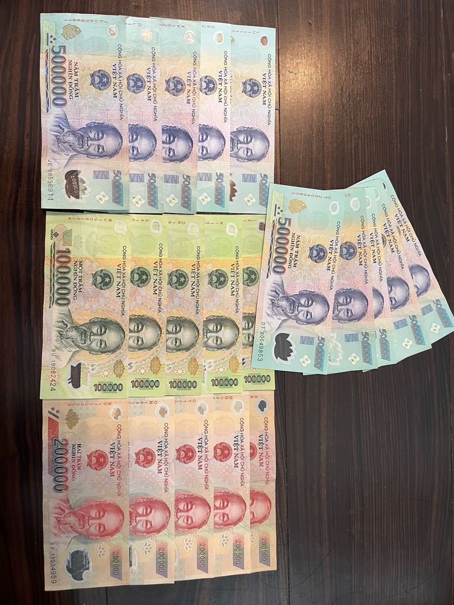現品限り一斉値下げ! ベトナム紙幣 10万ドン 2枚 状態良好 【状態良し