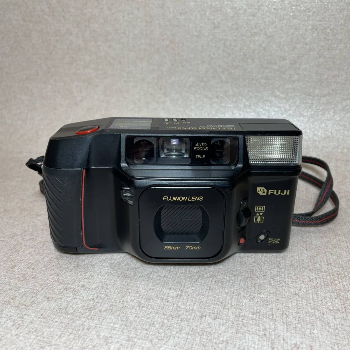 W2-2）FUJI TELE CARDIA SUPER DATE コンパクトフィルムカメラ （54）_画像1