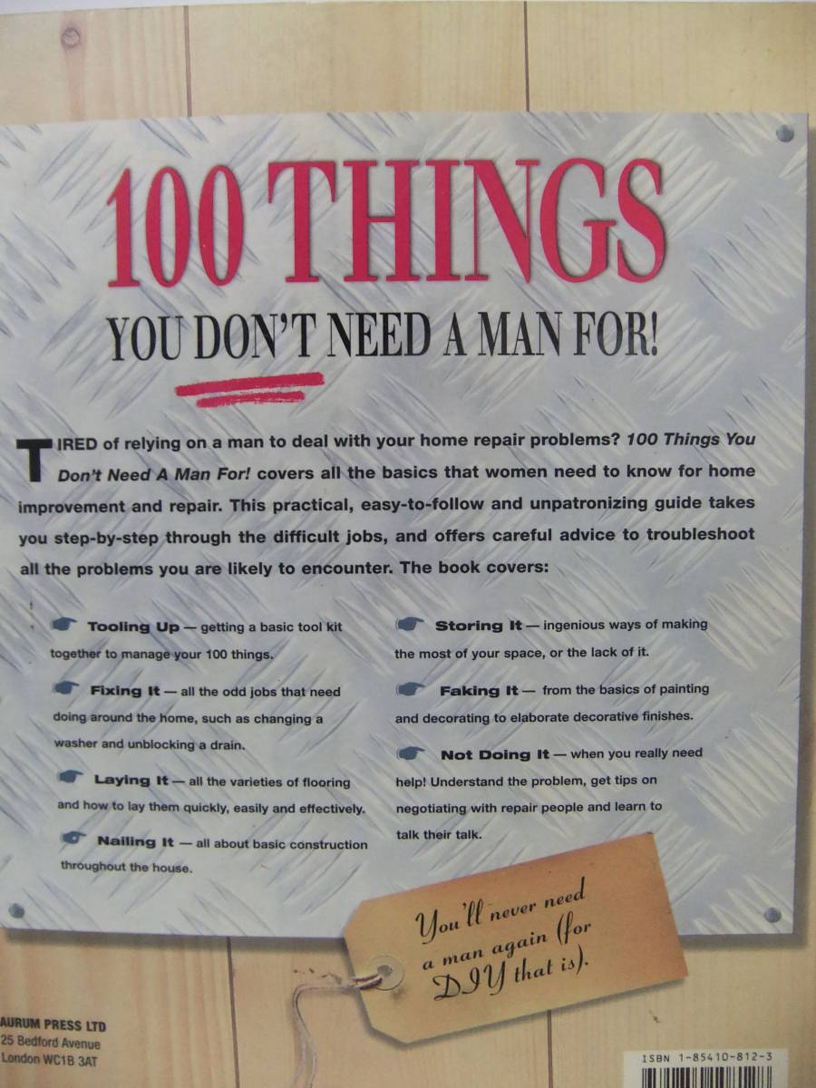 ★100 Things You Don't Need a Man for（100 男を必要としないもの）★Alison Jenkins _画像2