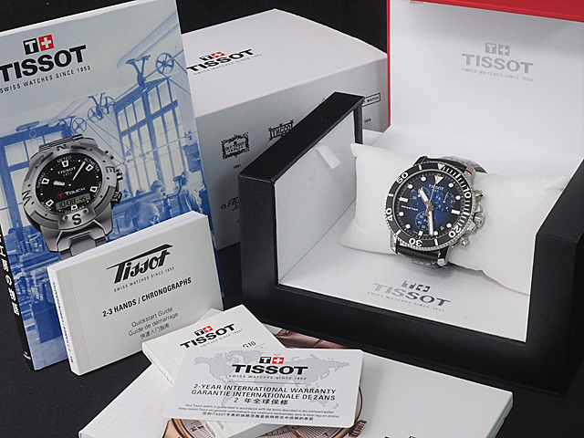 富士屋◆ティソ TISSOT T-スポーツ シースター 1000 クロノグラフ T1204171704100 社外ベルト メンズ クオーツ 腕時計 新品同様 - 8