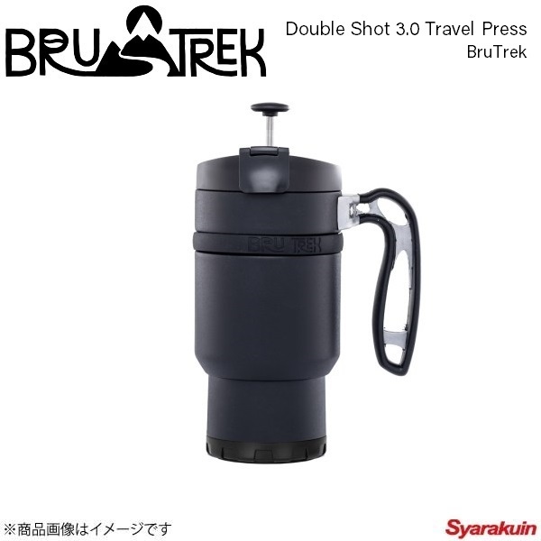 BruTrek ブルトレック トラベルプレスボトル コーヒープレス ブラック 約480ml Double Shot 3.0 Travel Press Obsidian Black DS0716