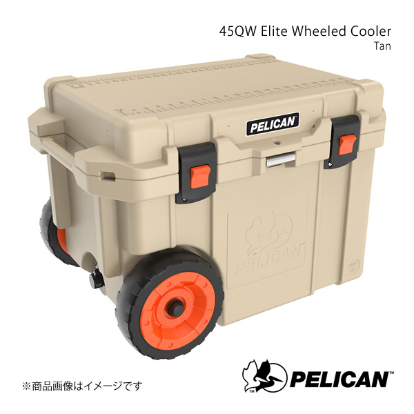 PELICAN ペリカン クーラーボックス キャリーケース タン 16.9kg 45QW Elite Wheeled Cooler Tan 825494067625