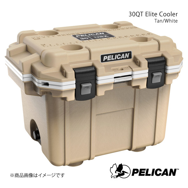 レビュー高評価商品 PELICAN ペリカン クーラーボックス タン:ホワイト 9.8kg 30QT Elite Cooler Tan:White 825494076368 30L未満