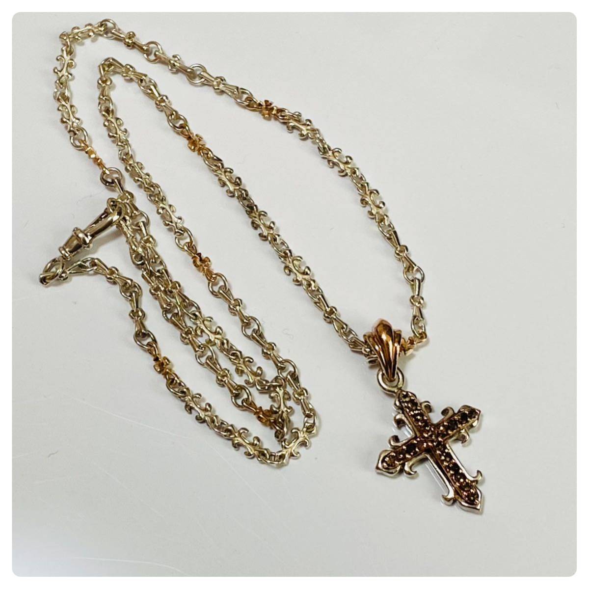 一番の贈り物 シルバー925 クロス ネックレス 十字架 ペンダント チェーン 45ｃｍ 付き