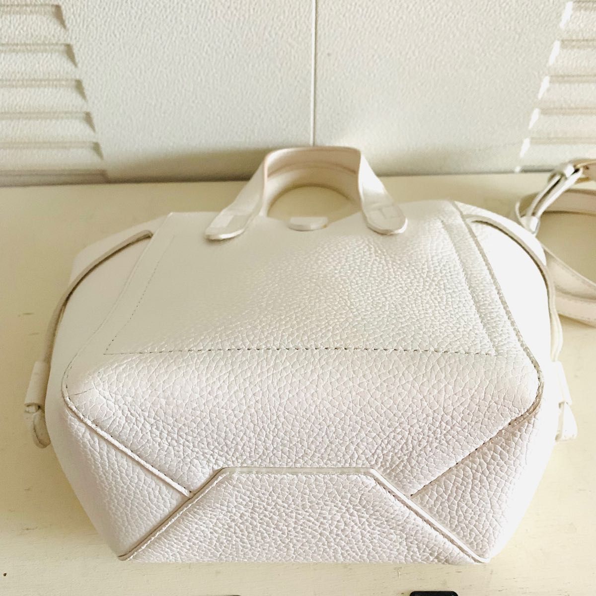 FURLA NET フルラ ネット トート ミニ 2way ショルダーバッグ ホワイト