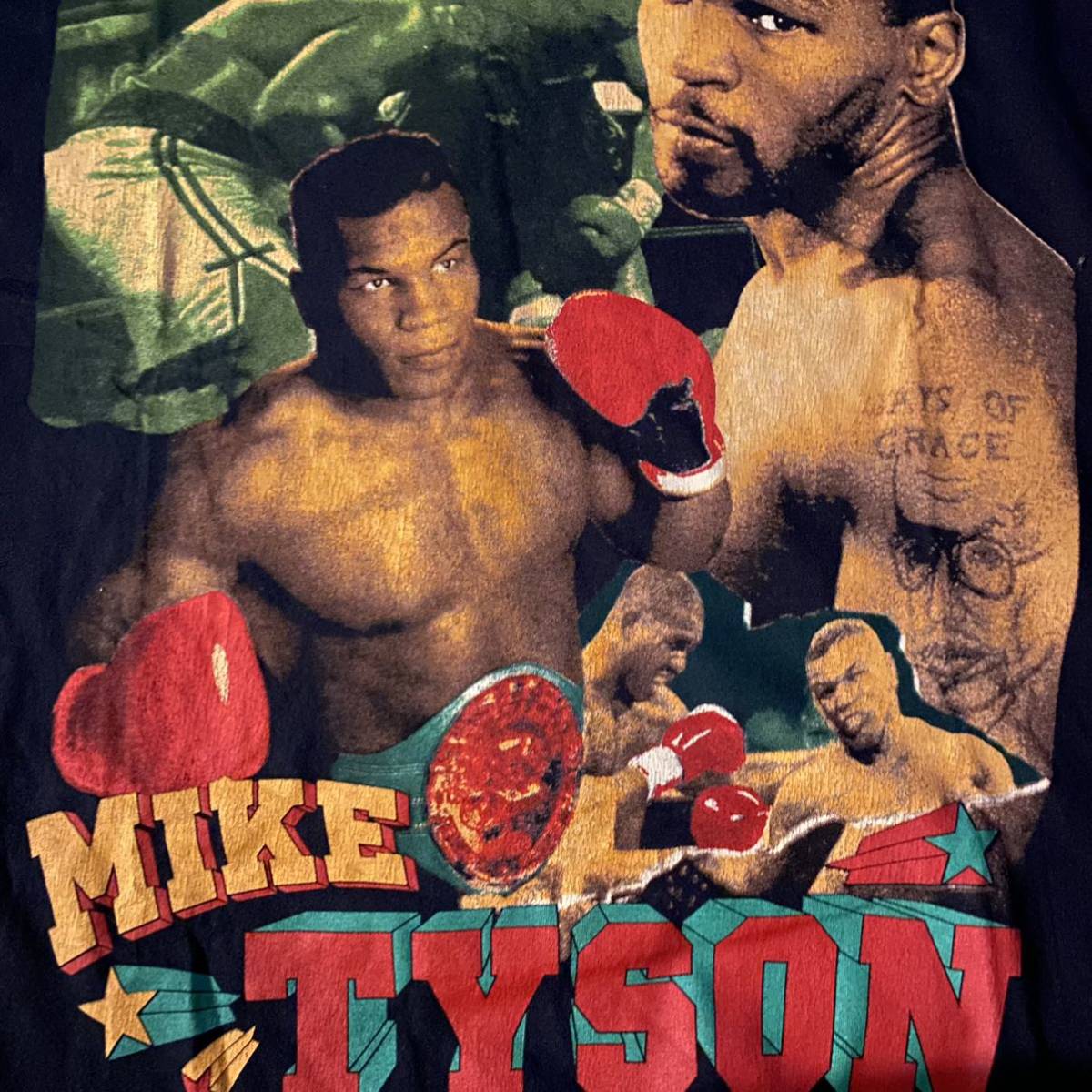 XL マイク タイソン MIKE TYSON （Vintage rap tee ヴィンテージ 90s bootleg T-shirt 2pac  NIRVANA SNOOP DOGG ロックT ラップT）
