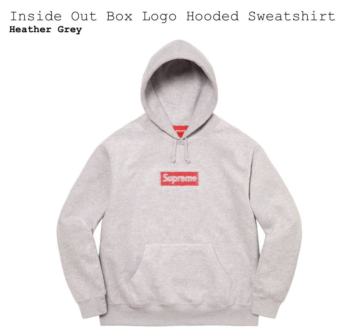 M】Supreme Inside Out Box Logo Hooded Sweatshirt Medium