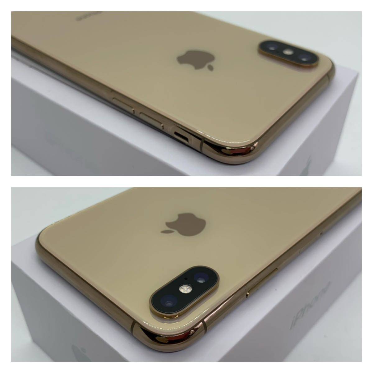 A上美品】iPhone Xs ゴールド 256 GB SIMフリー 本体(34268