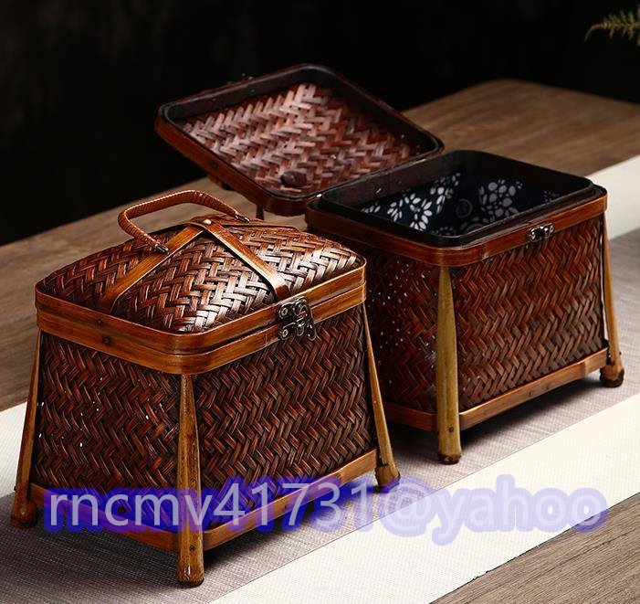 格安SALEスタート】 「81SHOP」新入荷☆手作り 茶道具 手提げかご