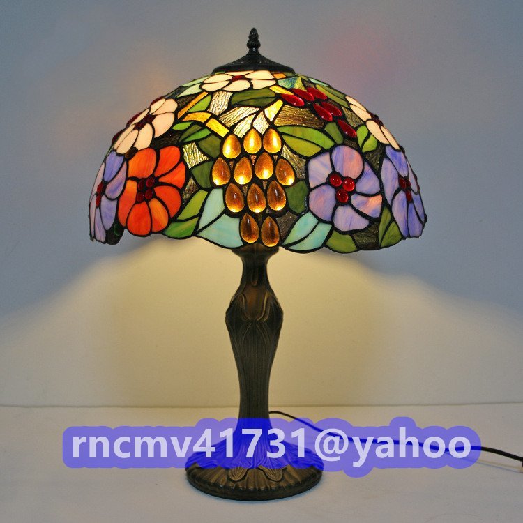 「81SHOP」 高品質◆芸術品◆ステンドランプ ステンドグラス アンティーク 花柄 照明