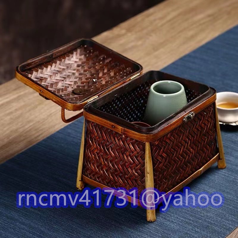 格安SALEスタート】 「81SHOP」新入荷☆手作り 茶道具 手提げかご
