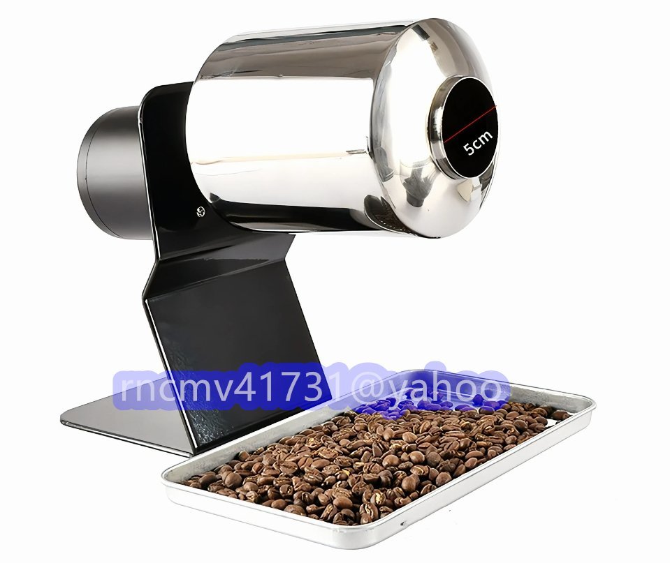 「81SHOP」高品質★コーヒーロースター コーヒー焙煎機穀物の焙煎機ステンレス鋼の電気速度調節可能な家庭用焙煎機