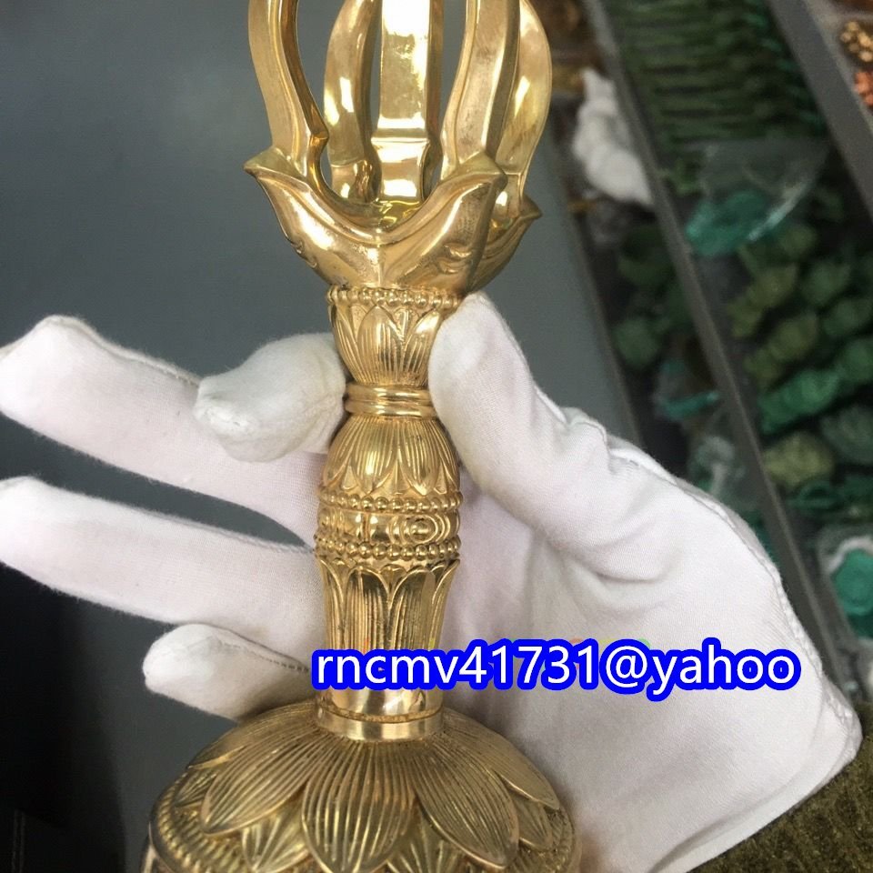 81SHOP」極上品 真言宗金剛鈴 仏具 真鍮製 密教法具 寺院仏具 81SHOP」極上品 真言宗金剛鈴 仏具 真鍮製 密教法具 寺院仏具