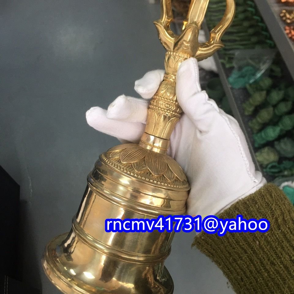 81SHOP」極上品 真言宗金剛鈴 仏具 真鍮製 密教法具 寺院仏具 81SHOP」極上品 真言宗金剛鈴 仏具 真鍮製 密教法具 寺院仏具