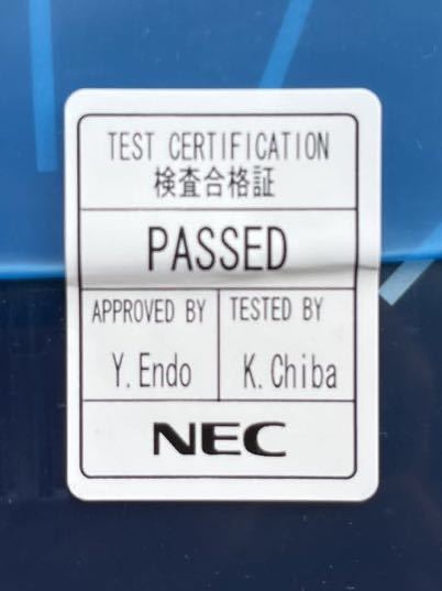 NEC in Frontier corporation,APEX department line display record EC-147718, manufacture year month 2008 year 11 month, serial number TN73, record number 3C