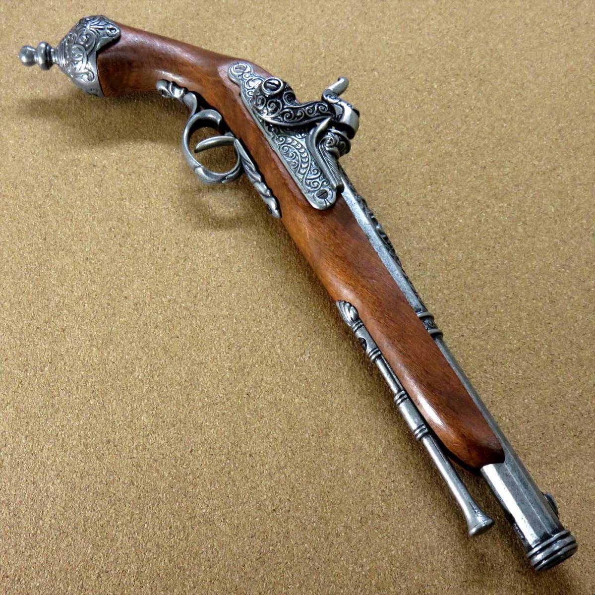 DENIX デニックス イタリアンピストル 1825年 グレー スペイン製 古式西洋美術モデルガン 復刻 レプリカ ピストル 美術銃 武具 トイガン