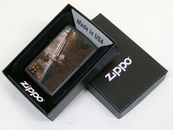 ZIPPO_28305 戦争の剣 ソード ブラック マット仕上げ つや消し