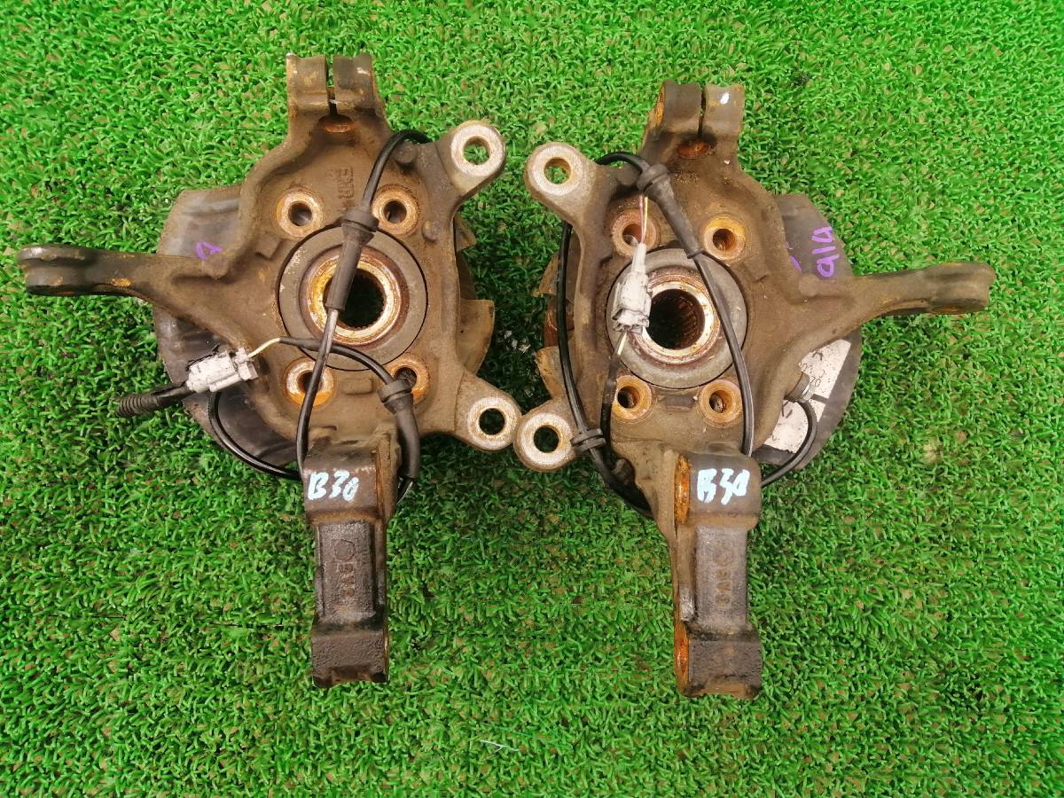  Nissan Lafesta B30 original front knuckle hub left right set F hub right left ABS sensor 