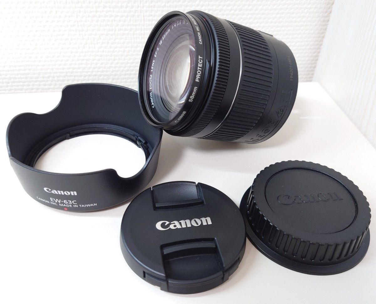 Canon EF-S 18-55mm f4-5 6 IS STM　フード プロテクター付 キヤノン EFマウント Yahoo!フリマ（旧）のサムネイル