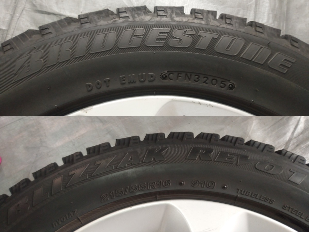  Alpha Romeo 159 original 16 inch aluminium wheels & 215/55R16 studdless tires 4 pcs set / AL159-T02