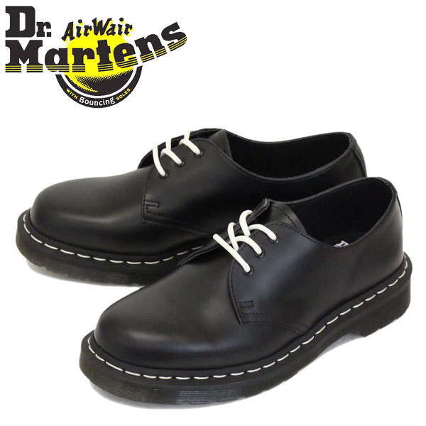 Dr.Martens (ドクターマーチン) 24757001 1461Z 3ホール レザーシューズ ホワイトステッチ BLACK UK7-約26.0cm