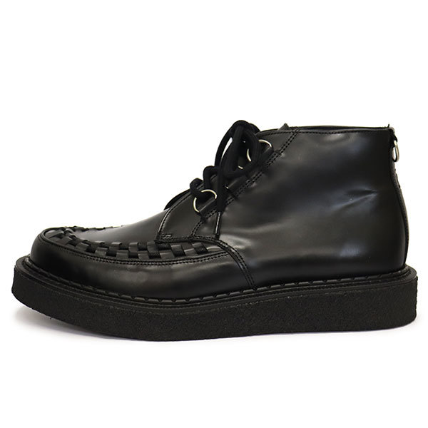 GEORGE COX (ジョージコックス) INTERLACE HATTON BOOT ラバーソール レザーシューズ 040 BLACK UK9-約28.0cm_GeorgeCox