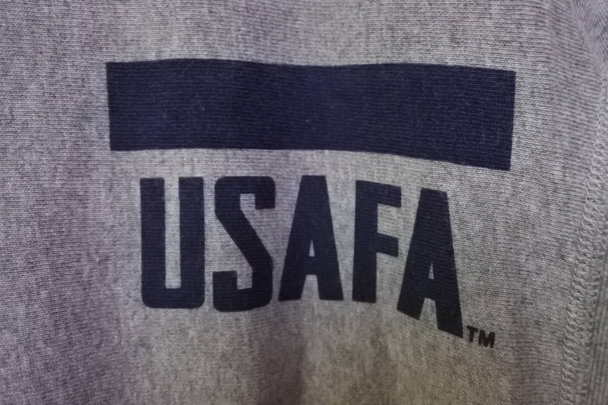 チャンピオン リバースウィーブ USAFA ヘビーウェイト Tシャツ size M 霜降り 杢グレーの画像6