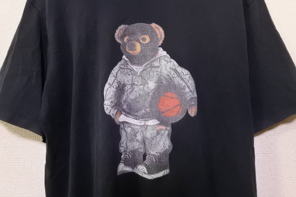 00\'s NITRAID Basketball Bear Tee size M Nitraid Bear T-shirt fe-do black XBS