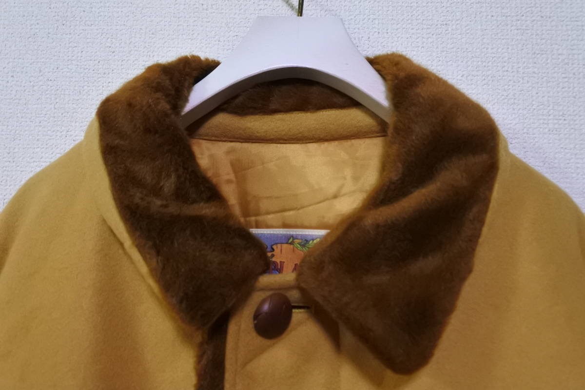 80's PPFM PEYTON PLACE FOR MEN Archive Wool Jacket ウール ワークジャケット size F マスタード×ブラウン 日本製 当時物_画像3