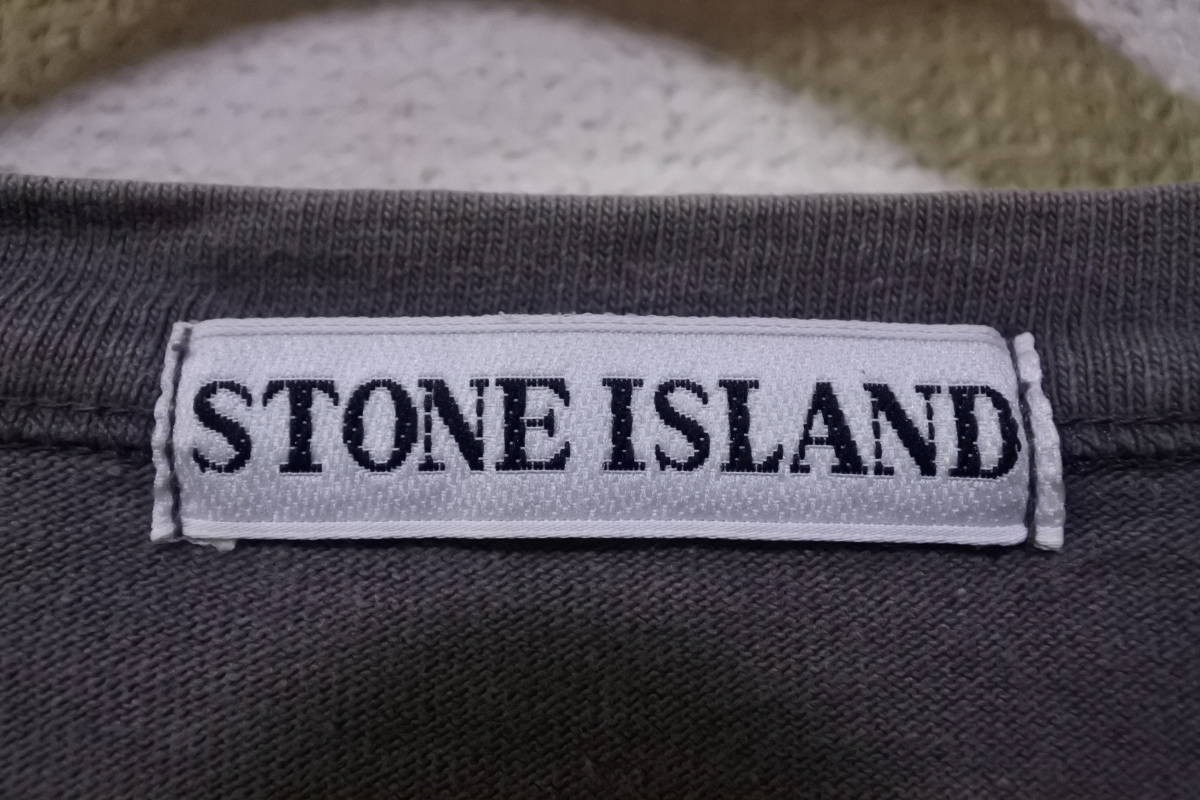 90's STONE ISLAND Pigment Dyed Tee size S ストーンアイランド ピグメント加工 Tシャツ イタリア製 初期_画像4