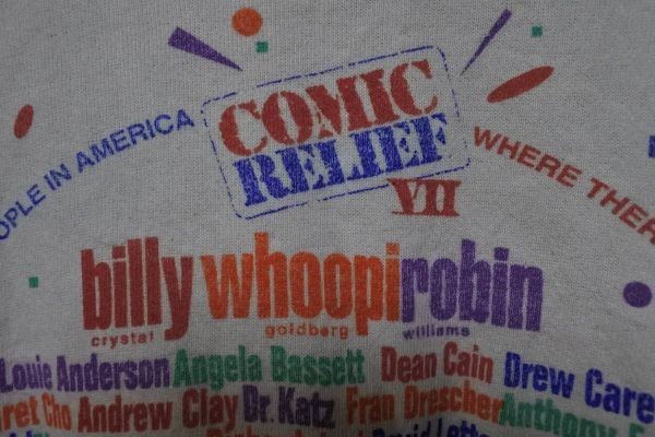 90's COMIC RELIEF Ⅶ billy crystal whoopi goldberg robin williams Vintage sweat XL スウェット オフィシャル_画像9