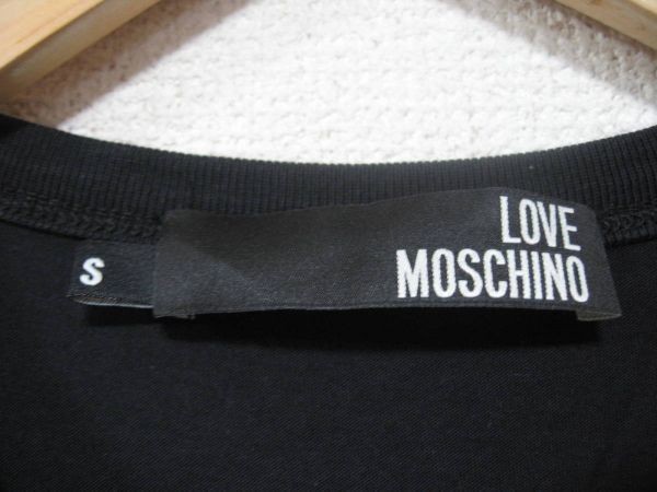 LOVE MOSCHINO CUSTOMIZE Tee size S モスキーノ スプレー缶 Tシャツ ブラック_画像8