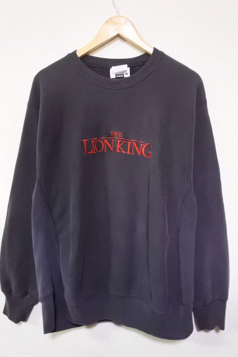 90's Disney THE LION KING Promo Crewneck size XL USA製 ディズニー ライオンキング プロモ スウェット 墨黒