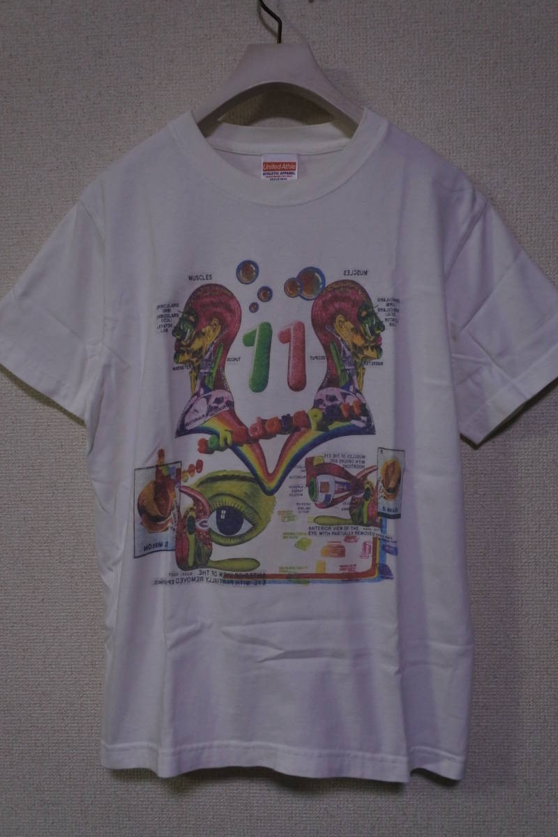 スチャダラパー 11 アルバムジャケット Tシャツ size S ホワイト 人体模型 解剖図