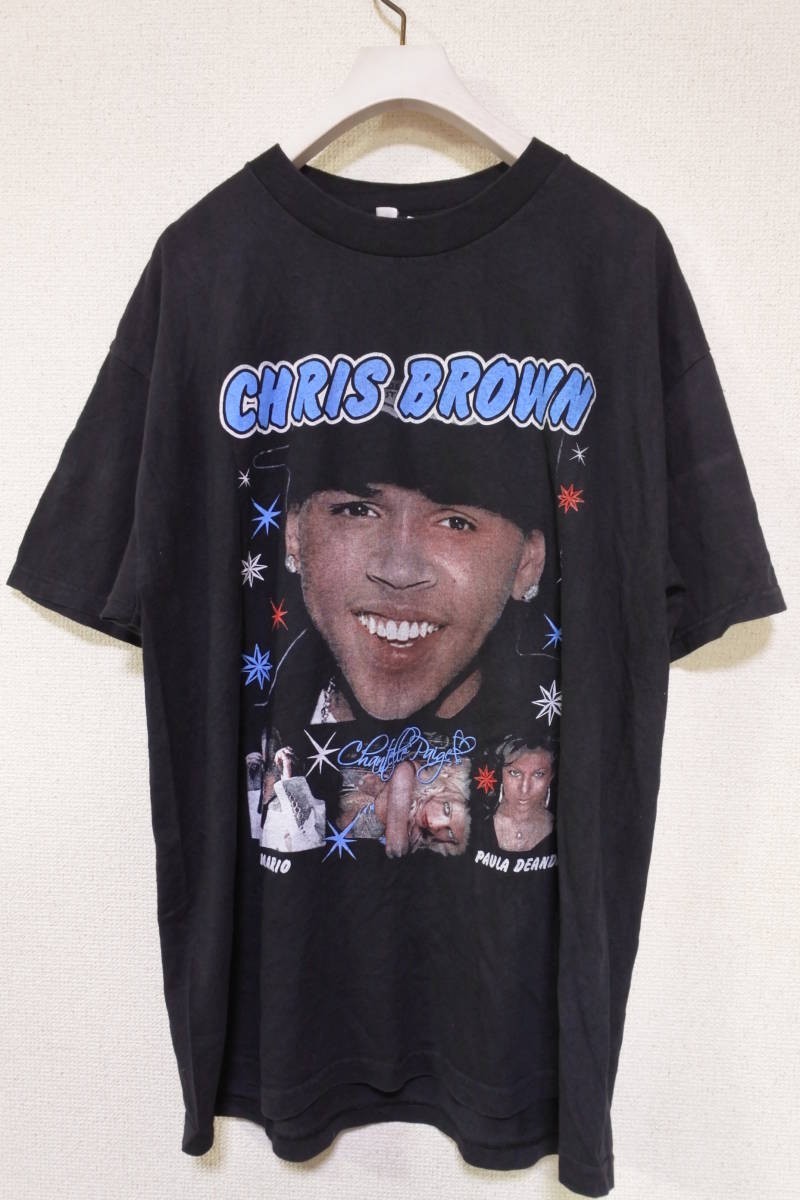 CHRIS BROWN LIVE AT SAVE MART CENTER Tee size L クリスブラウン ツアー Tシャツ ブラック