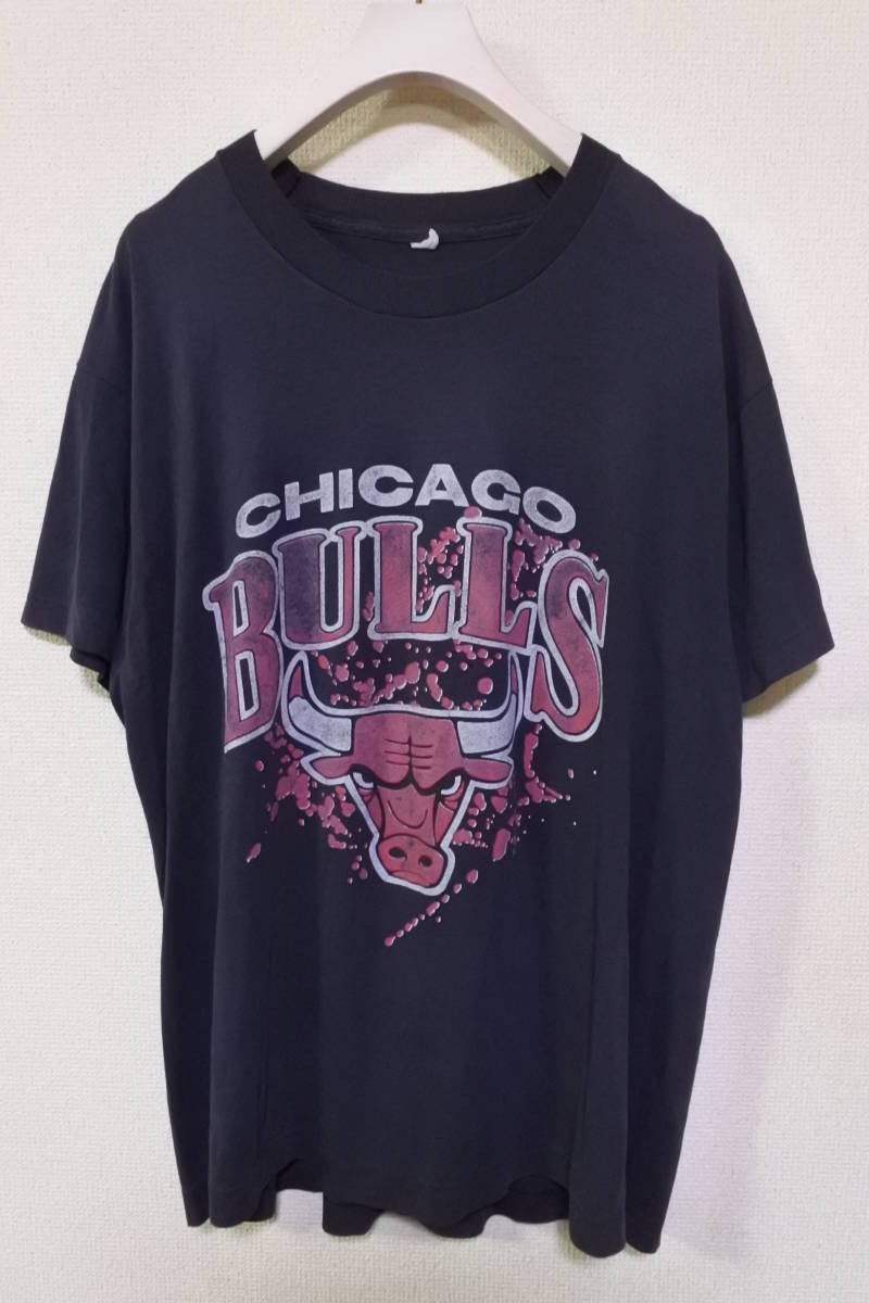 お買い得モデル BULLS CHICAGO NBA 80's-90's Vintage ビンテージ 墨黒