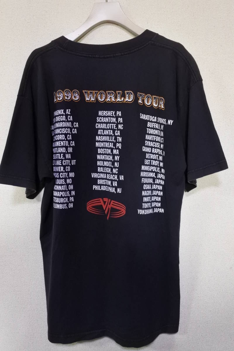 90's VAN HALEN 1998 WORLD TOUR GIANT Tee size L USA製 ヴァンヘイレン ワールドツアー Tシャツ_画像8