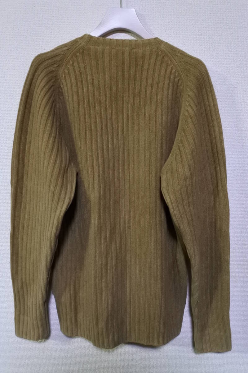 00's Timberland ティンバーランド ウール×ナイロン ニット セーター size XS 茶系 ブラウン ロゴ刺繍_画像9