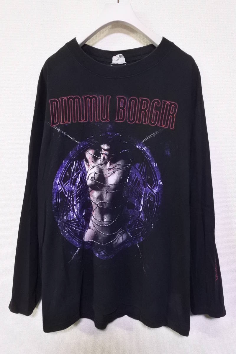 00's DIMMU BORGIR Puritanical Euphoric Misanthropia Vintage L/S Tee size M-L ディムボルギル Tシャツ ユーロ製 ビンテージ