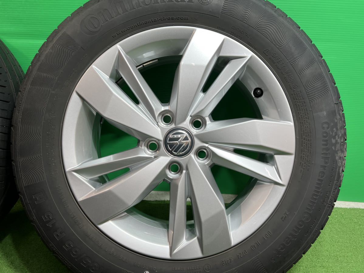 ★フォルクスワーゲン★ポロ★純正 タイヤホイール4本セット 2019年製造 CONTINENTAL 185/65R15 VW POLO AWCHZ 綺麗品_画像2