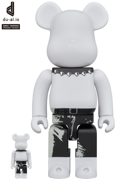 BE@RBRICK The Rolling Stones & Sticky Fingers Design Ver. 100％ & 400％　Andy Warhol × The Rolling Stones　ローリングストーンズ_画像1