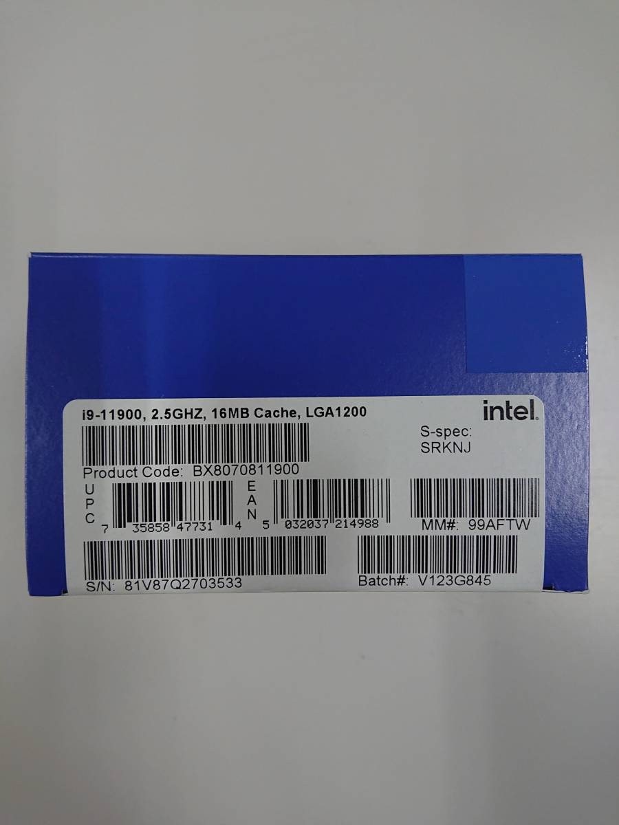 新品未使用】インテル Core i9 11900 BOX | horizontedemontania.com.ar